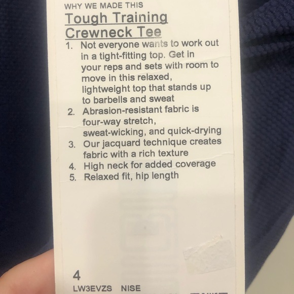 Lululemon Tough Training Crewneck Tee - Picture 3 of 4